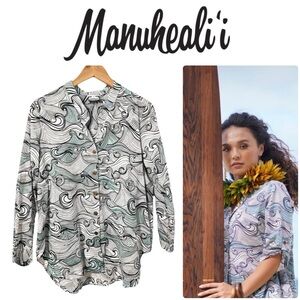 Manuheali’i Hawaii ✨ KIANA TOP • Rain Colorway • Kai Po’i Collection • XS-S